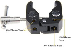 Luxury Aluminum Super Clamp with 2KG Load – Ideal for Creators and Professionals