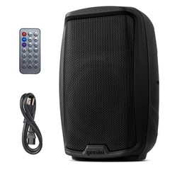 15” 120W Bluetooth PA Speaker with TWS Link, USB/SD/FM, XLR/RCA/AUX Inputs, D…