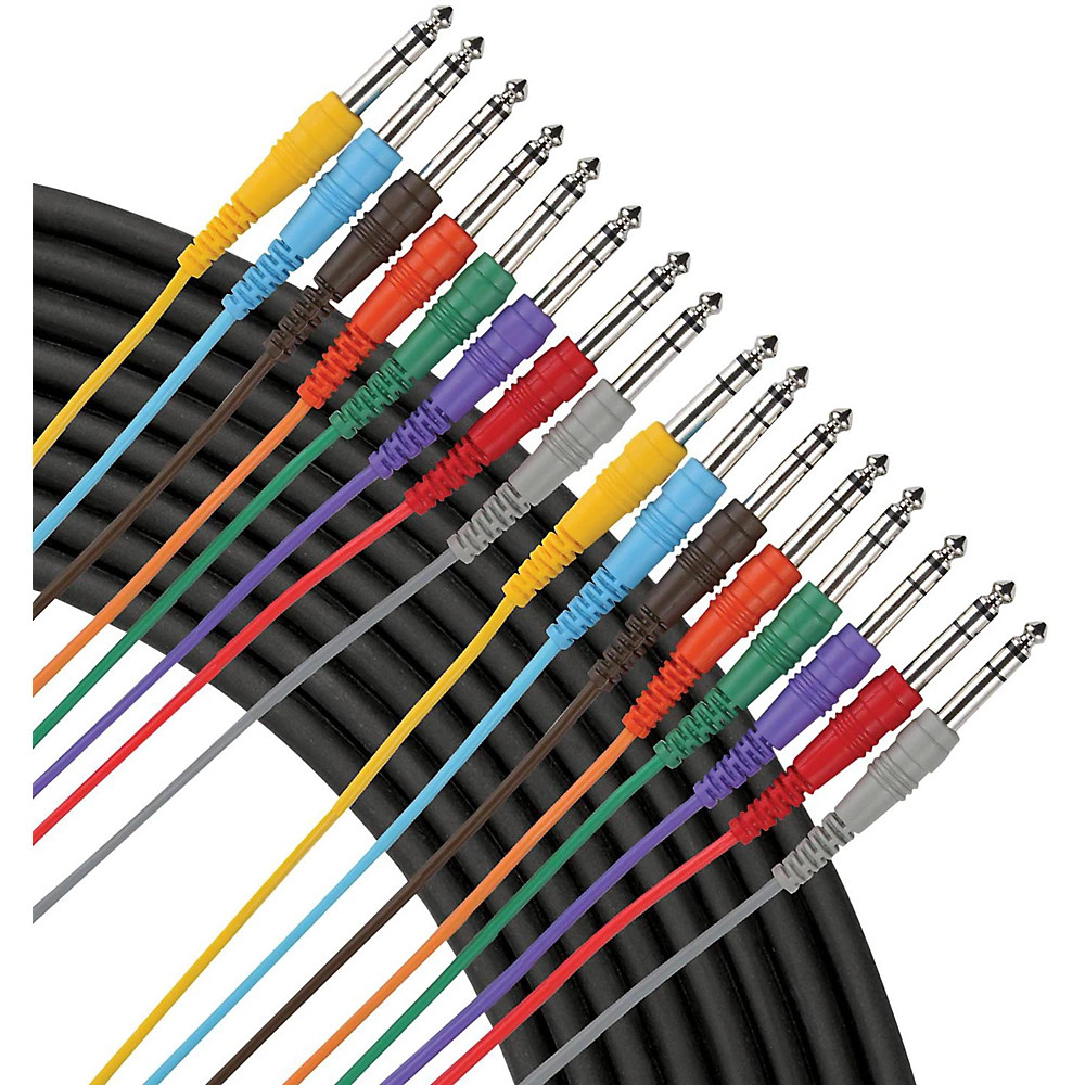 Livewire Essential 8-Channel Snake 1/4″ to 1/4″ 6 ft. Black