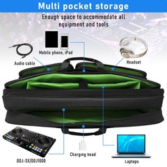 Multi-layer Controller Gig Bag Padded Mixer Carry Case Fits for Pioneer RX/NI…