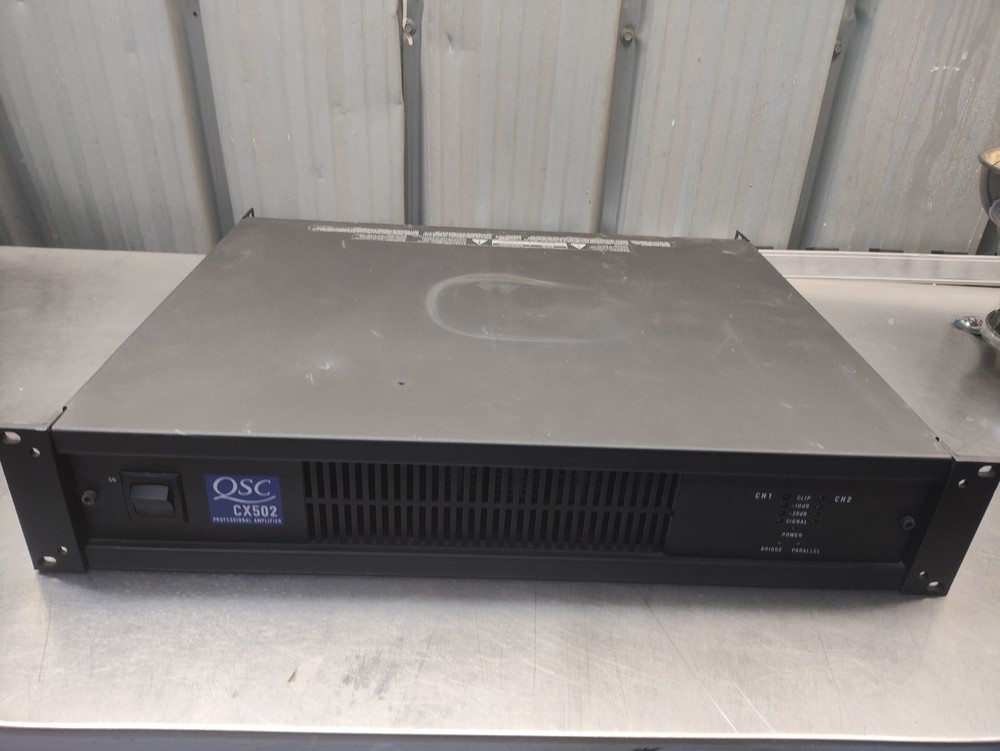 QSC CX502 2-Channel 500W @ 4 Ohms Power Amplifier (Fully tested and working)
