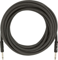 Fender Professional Series Instrument Cable, Gray Tweed – 18.6 Foot