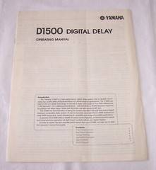 Yamaha D1500 Operating Manual (original)