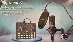 Squarock Podcast Equipment Bundle Model: SR-AV803S All in One Strong/plug & play