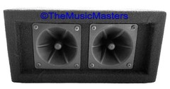 Pair 2-Way 100W Super Horn Tweeter Speaker Boxes Pro Studio DJ PA Car Home Audio