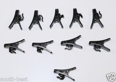 10pcs Lapel Microphone Plastic Grip Clip for earphone Lavalier Clips 1mm-1.5mm