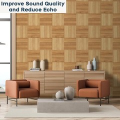 Eco-Friendly 6 Pack Acoustic Sound Panels – Decorative Self-Adhesive Solution