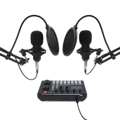 F998 Max Sound Card+BM800 Condenser Microphone Pro Audio Mixer Podcast Equipment