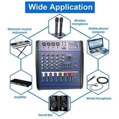 Professional Powered Mixer 12 Channel Power Mixing Amplifier Amp 16DSP USB 2000W