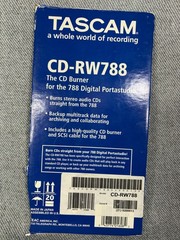 TASCAM 788 Digital Portastudio 8-Track Recorder CD-RW788 Burner SCSI Bundle
