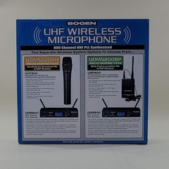 Bogen UHF Wireless Microphone 470 – 490MHz 800 Channel UHF PLL System UDMS800HH