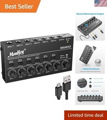 Versatile Mini 6-Channel Mixer with Stereo/Mono Switching – DJs & Bands