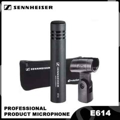 E614 Condenser Instrument Microphone with Clamp Mount Cardioid Mic for E614 Dru
