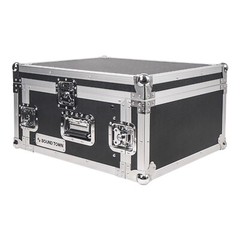 Sound Town 4U Rack Road Case 11U Slant Mixer Top 20“ Rackable Depth (STMR-4U)