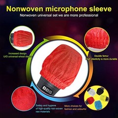 200 Pcs Microphone Cover Disposable Mic Windscreen Protective Cap Cover for KTV