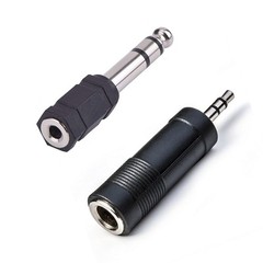3.5mm Female to 6.35mm Male Headphone Audio Adaptor Microphone Connector
