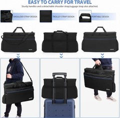 Padded DJ Controller Travel Bag 23”x3.54”x14.2” for Secure Equipment Transport