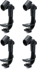 Drum Microphone Holder, 4 Pack Adjustable Drum Microphone Clip, Ring Mounting Cl