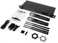 Phenyx Pro Wireless Microphone System, True Diversity Dual Cordless Mic Set, …