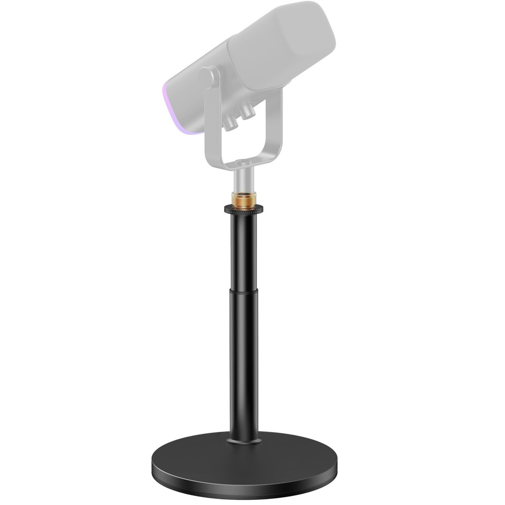 Desktop Microphone Stand, Telescopic Table Mic Stand for Desk Adjustable with…