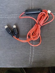 USB MIDI Interface Cable Adapter IN-OUT for PC Keyboard Piano