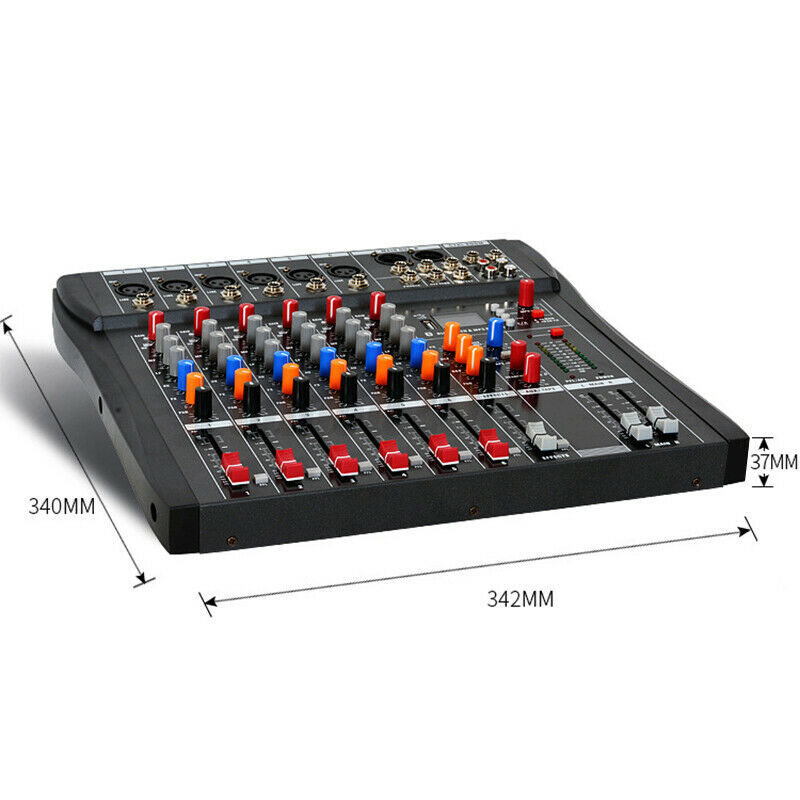 Professional Audio Mixer Bluetooth USB Plug and Play for Seamless Integration