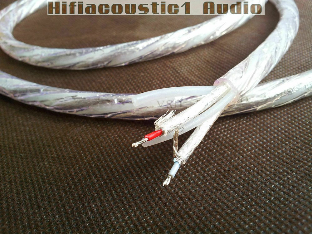 Pure Copper Silver Plated 2core Wire Audio Cable RCA XLR