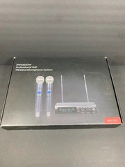 innopow Wireless Microphone System, Dual UHF, Cordless Set, 150-200Ft, CH.01&02