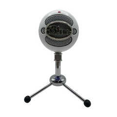 Blue Snowball White Wired USB Microphone Completer with Stand