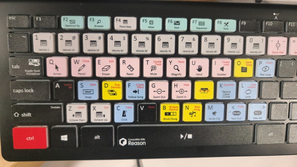 REASON DAW Keyboard for Propeller head Reason