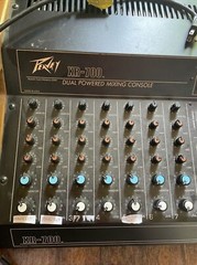 Vintage PEAVEY XR 700 SEVEN CHANNEL DUAL POWERED MIXING CONSOLE Tested