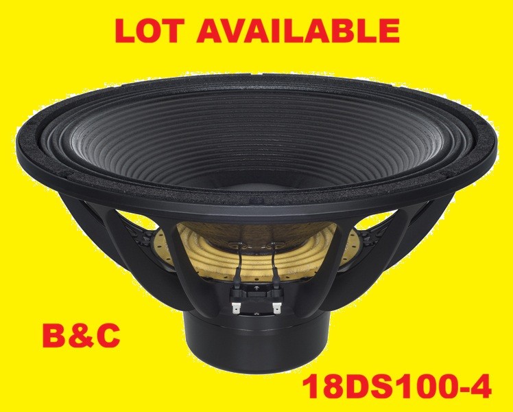 🍀 NEW! B&C 18DS100-4 18″ Professional Neodymium Subwoofer 3000w 4 ohms