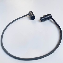 2PC 1M Low-Profile Right-Angle 3 Pins XLR Male to Female Adjustable-Angle Cable