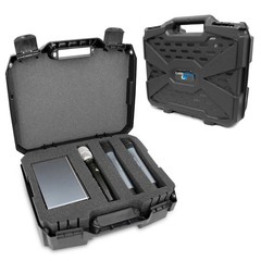 CASEMATIX Wireless Microphone Case – Holds 12 Mics, Transmitters & Accessories