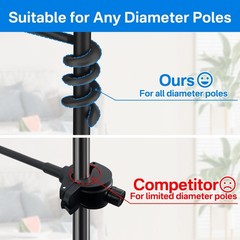 Universal Mic Stand Holder for Microphone Stand Fits Most 3.5″ – 7.5″ Smartph…