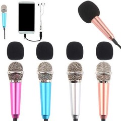 Mini Microphone 4 Pack Omnidirectional Stereo Mic for Voice Recording Phone