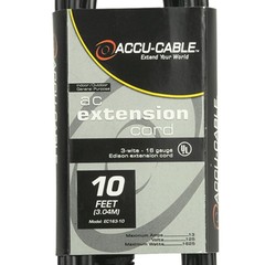 Five American Audio EC-163-10 Black 10FT Extension Cords