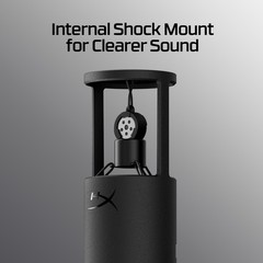 HyperX SoloCast 2 USB Gaming Microphone, USB~C, 24~bit/96kHz, Black