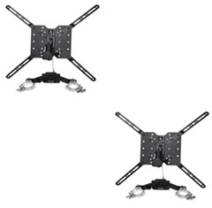 2 TV Bracket Clamp 32″ to 80″ w/ Vesa Mounting Bracket for 12″ Bolt Truss/Stand