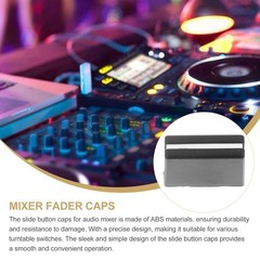 10Pcs Durable ABS Slider Caps for Dj Console Mixer Fader Knobs Black