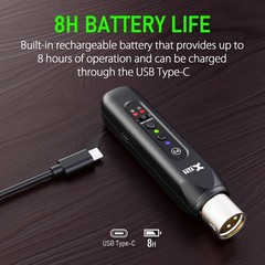 P3D Wireless XLR Bluetooth Receiver Bluetooth for Mixer, Active PA Systems,DJ Sy