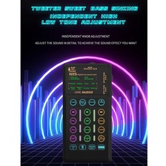 Portable Voice Changer Multifunctional Cool Lights For Gaming Easy To Use