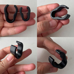 60 Pcs Universal Microphone Cable Clip, Plastic Stand Cable Clips for Studio Acc