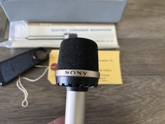 Sony ECM-18 Electret Condenser Microphone in Original Box with Paperwork