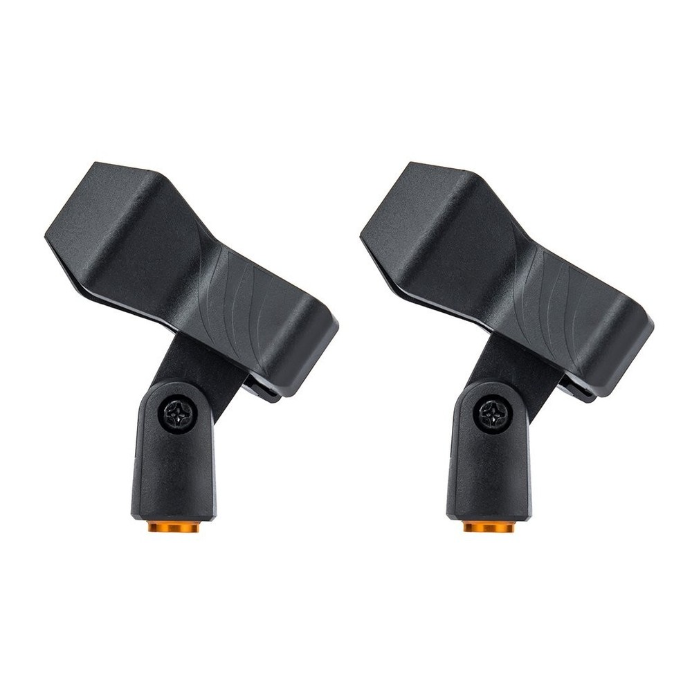 2-Pack Spring-Loaded Microphone Clips for Most Handheld Transmitters Less Tha…