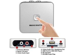 Digital Audio Recorder Player With USB Port + SD Card Slot + IR Remote