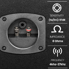 -Pro 4 Way DJ Speaker System, 300 Watt Power, 150 RMS, Four 3 Inch Horn