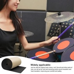 Sound Absorbing Panels Acoustic Foam Self Adhesive Waterproof Studio Pads