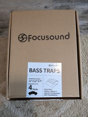 Focusound 4 Pack Bass Traps Corner Acoustic Foam Corner 12″ X 12″ X 7″