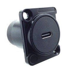 USB C D Type Panel Mount